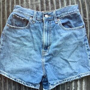 Blue Denim Women's Athletic Shorts